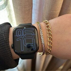 Vintage vermeil ombré rainbow tennis bracelet